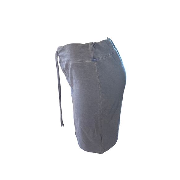 Women 3 L Sundry Blue Drawstring Sweat Skirt Pull-On Raw Asymmetrical Hem - Picture 3 of 6